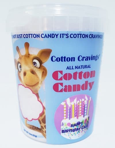 birthday cake flavored cotton candy