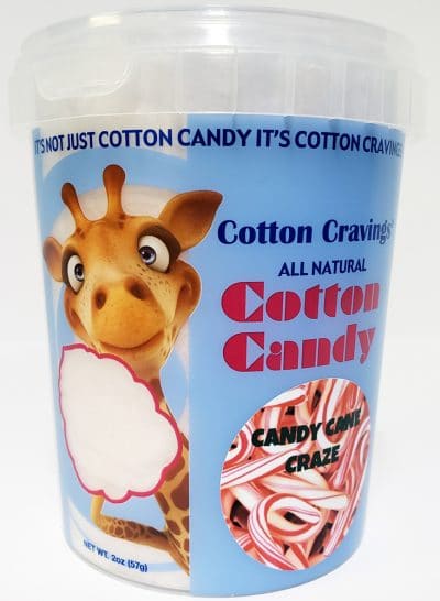 candy cane flavored cotton candy