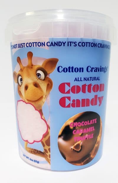 chocolate caramel flavored cotton candy