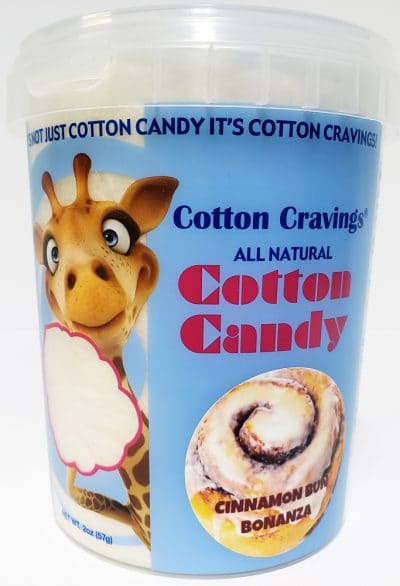 cinnamon bun flavored cotton candy