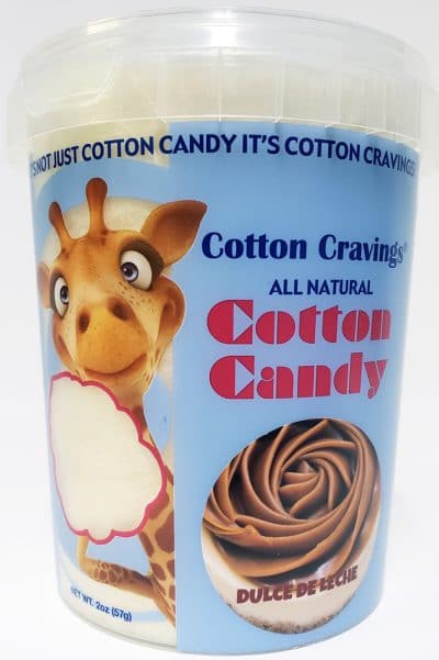 dulce de leche flavored cotton candy