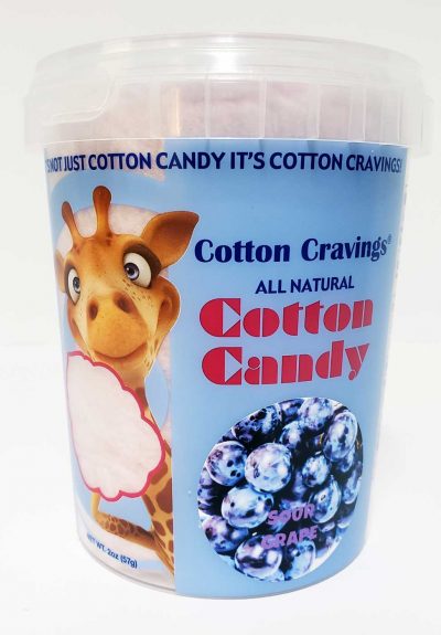 sour grap flavored cotton candy